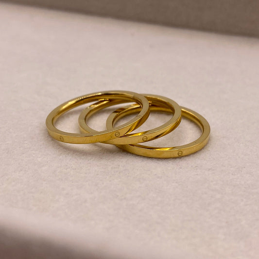 Cartina Trio Ring - 18 Karat