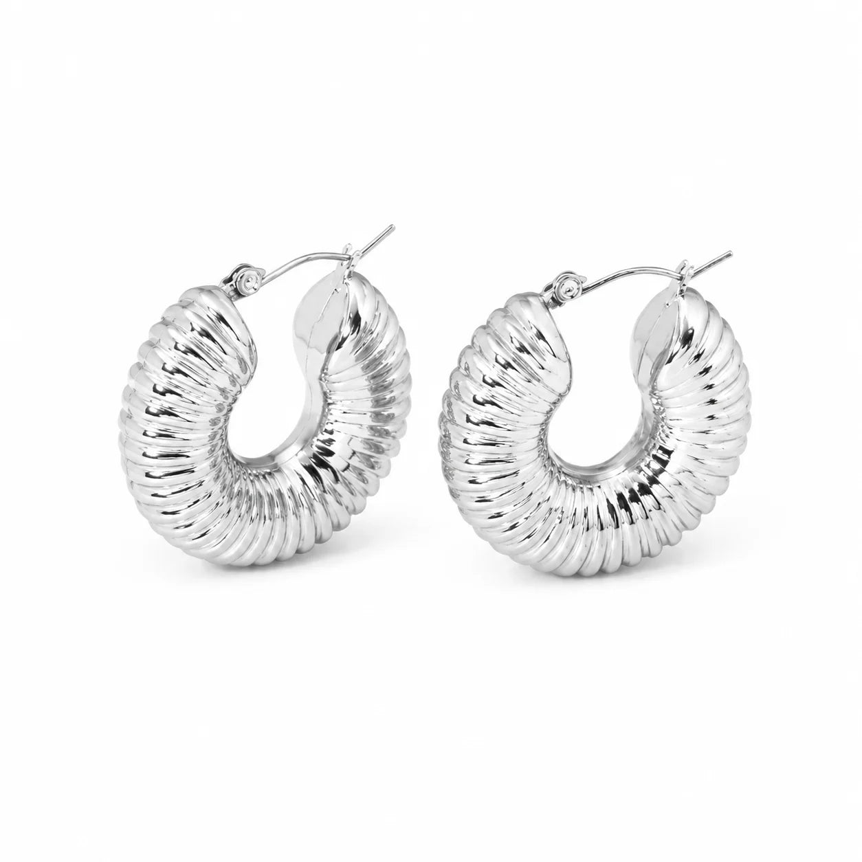 Caterloop Silver Earrings
