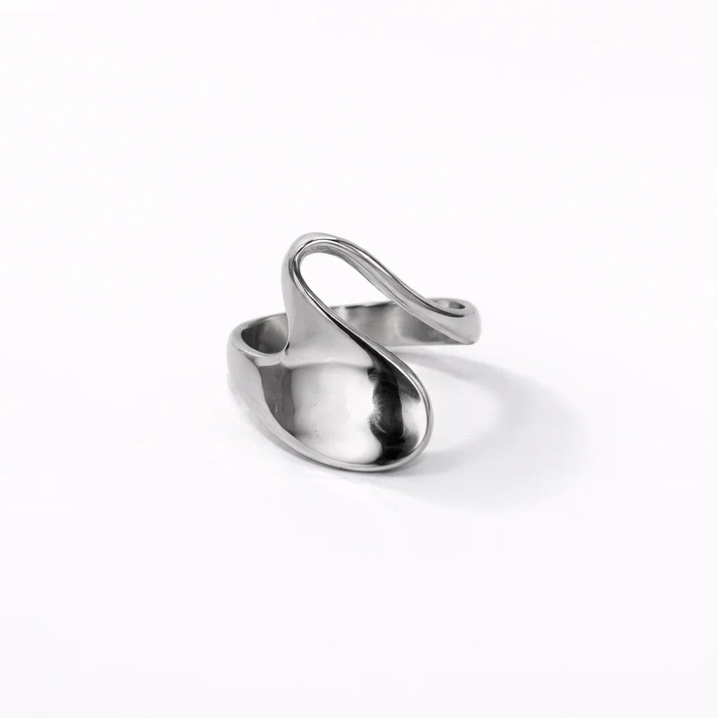 Caviar Silver Ring - 18 Karat