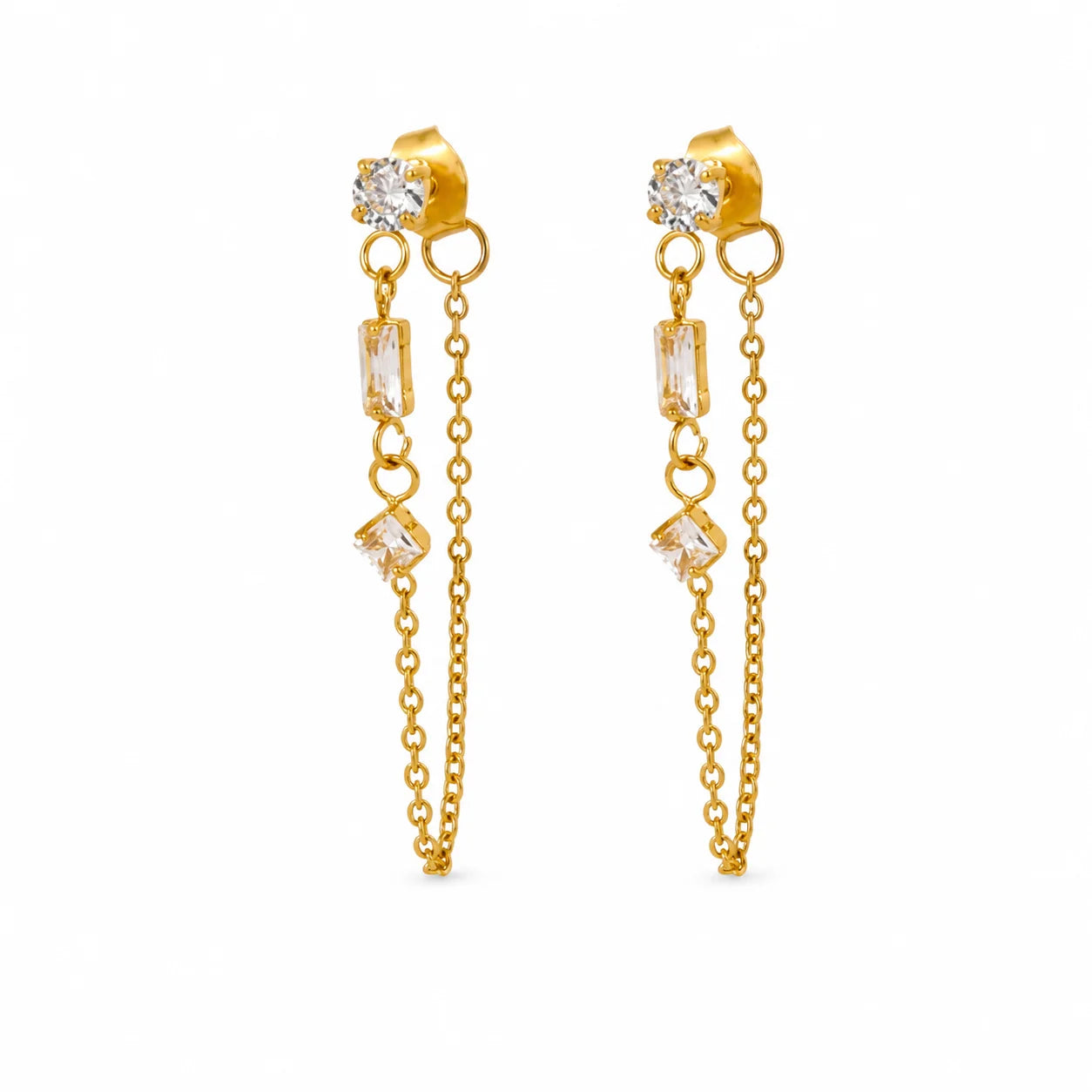 Diamond Drapes Earrings