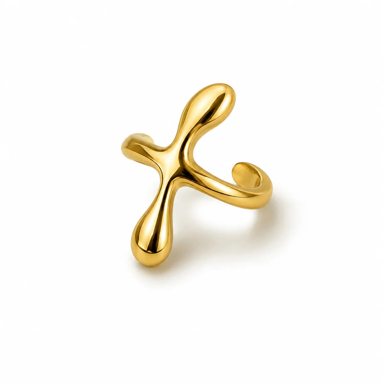 Golden Drop Ear Cuff