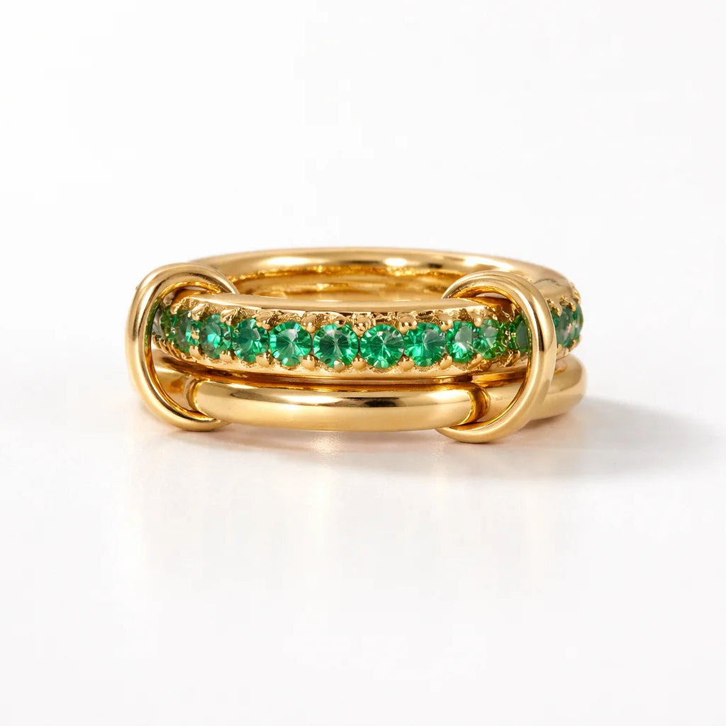 Haute Statement Green Ring - 18 Karat