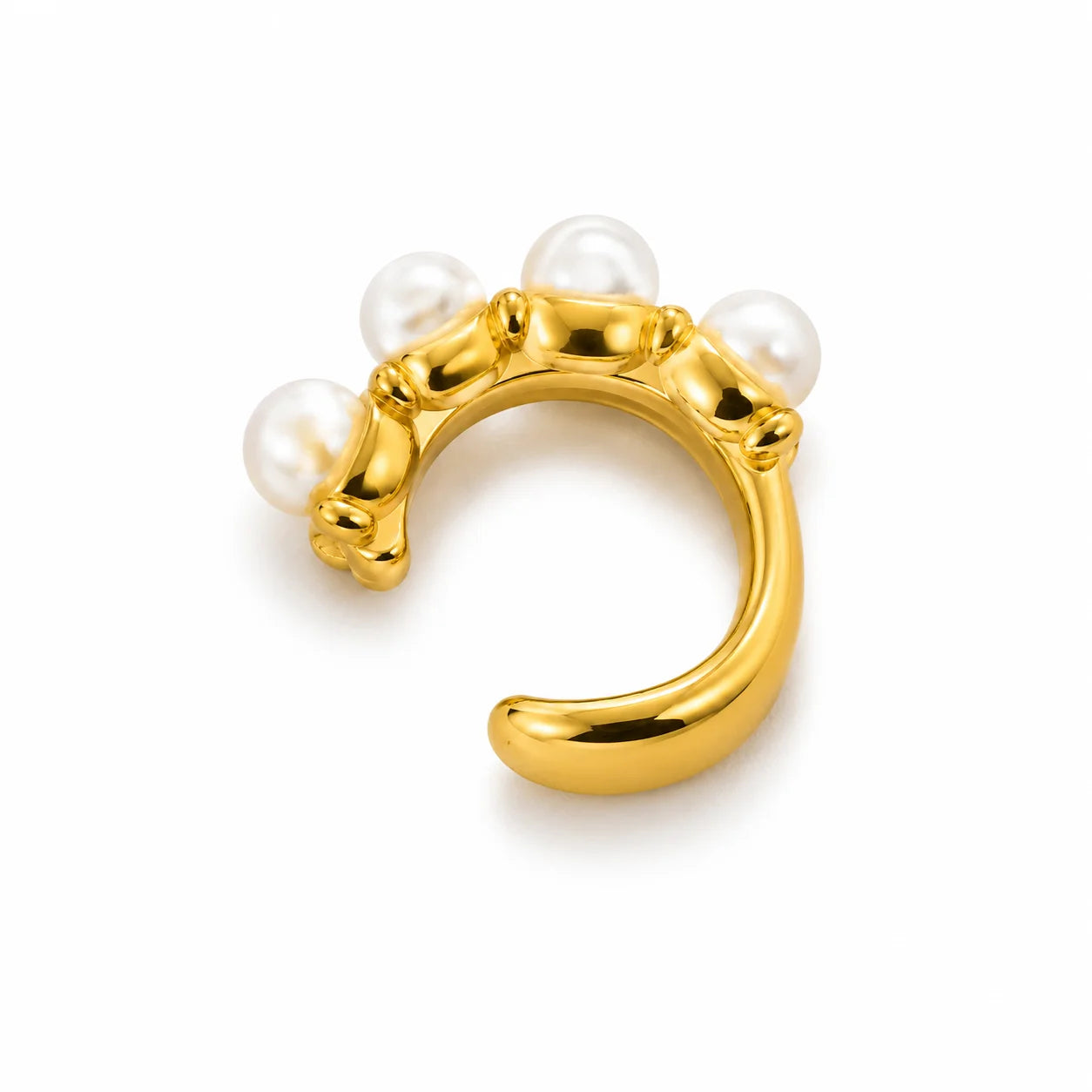 Pearl Crown Ear Cuff