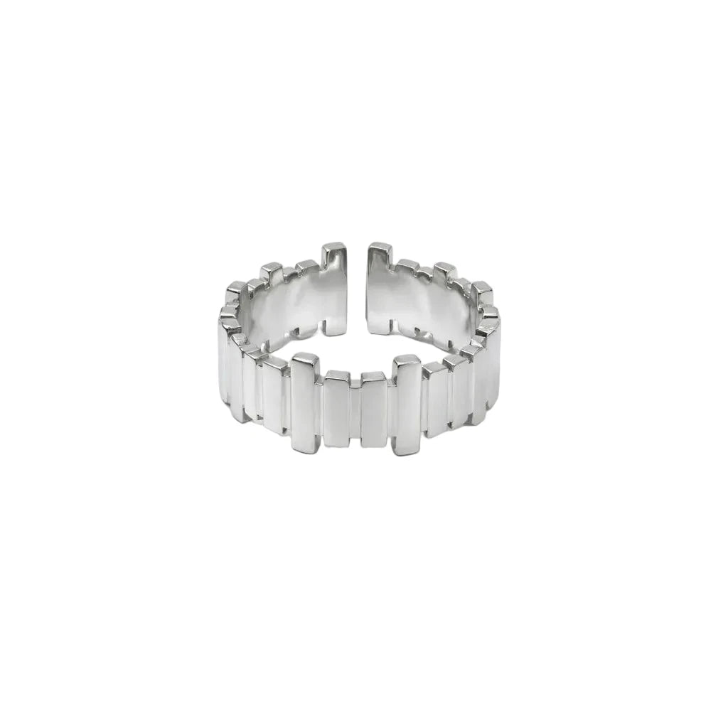 Chunky Silver Ring - 18 Karat