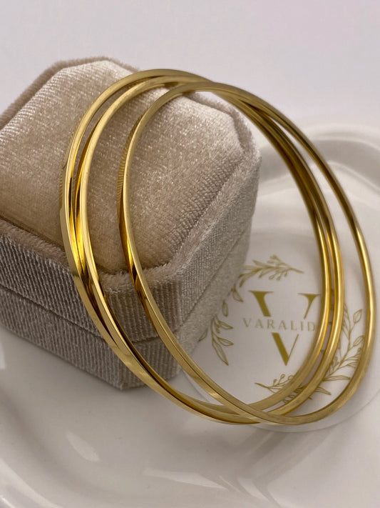 Ajda Bracelet - 3er Set - 18 Karat