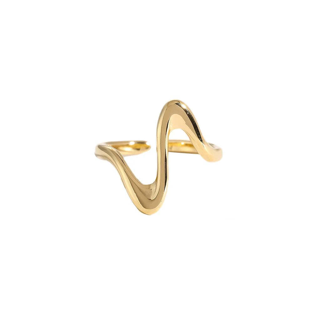 Wave Ring - 18 carat