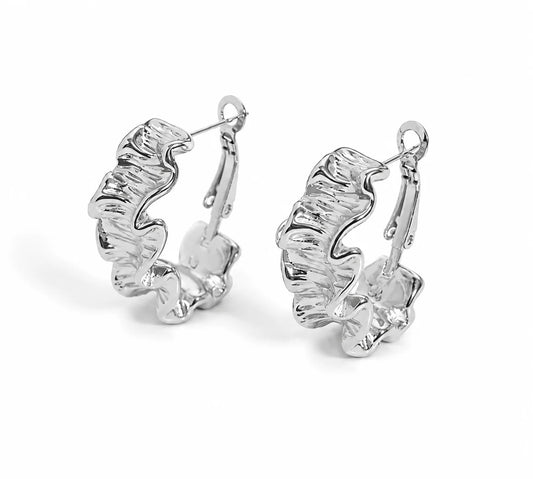 Auralune Silver Earrings