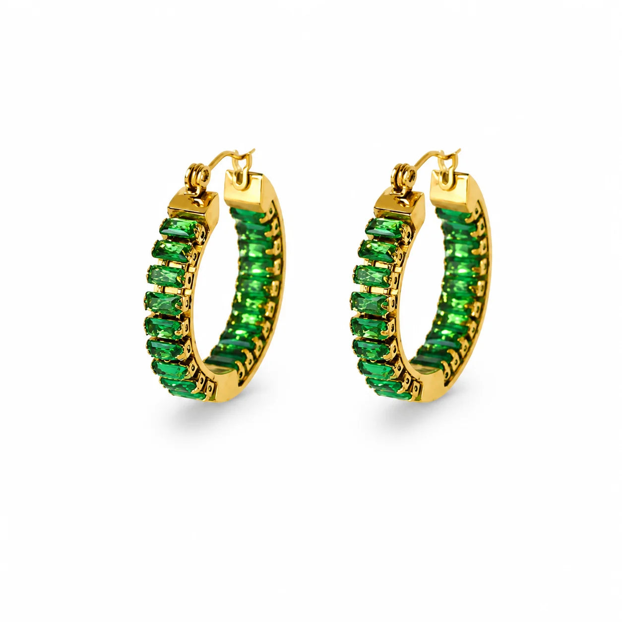 Celoria Green Earrings  - 18 Karat