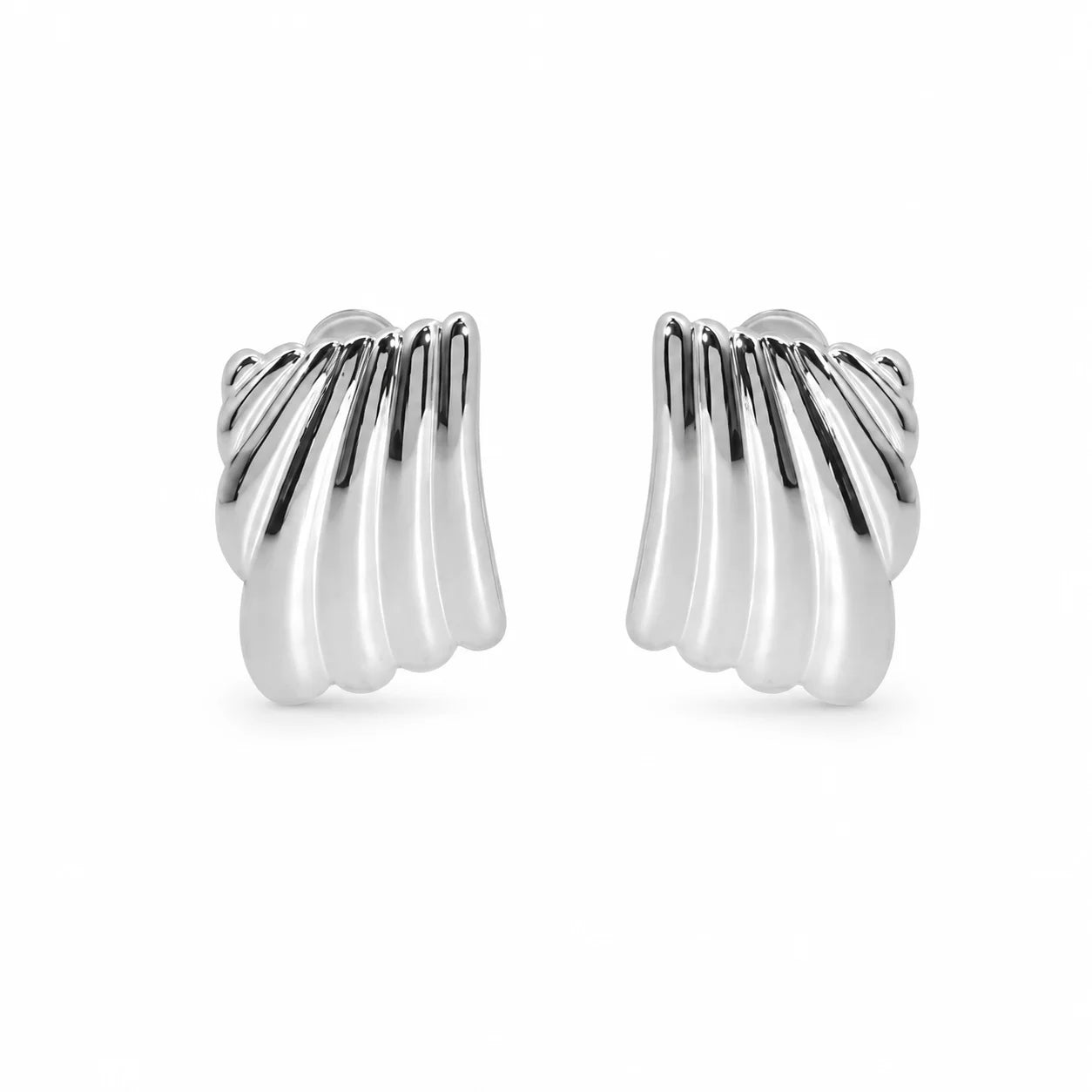 Metallia Silver Earrings - 18 Karat