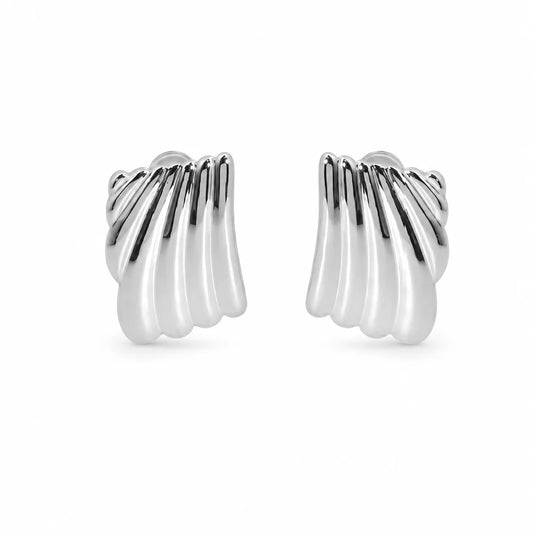 Metallia Silver Earrings - 18 Karat