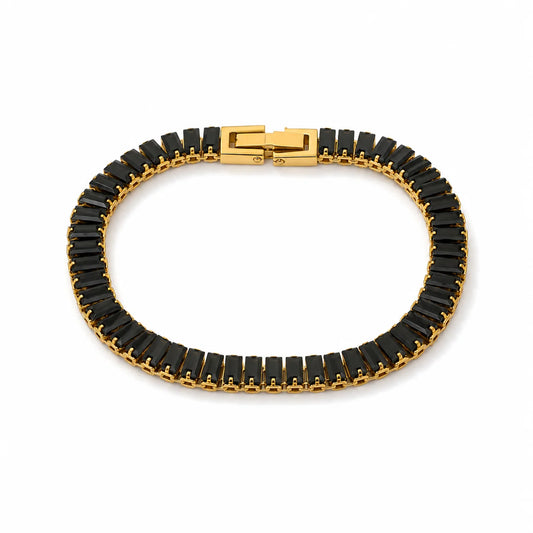 Black Baguette Bracelet