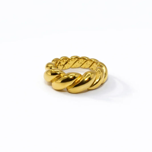 Croissant Gold Ring - 18 Karat