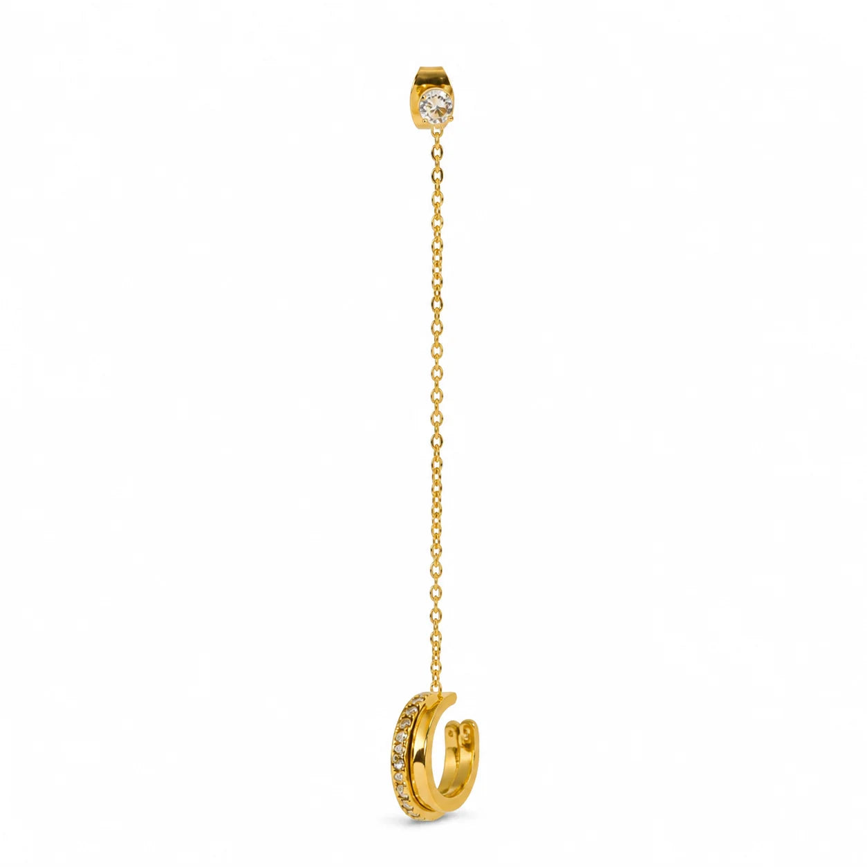 Crystal Chain Ear Cuff