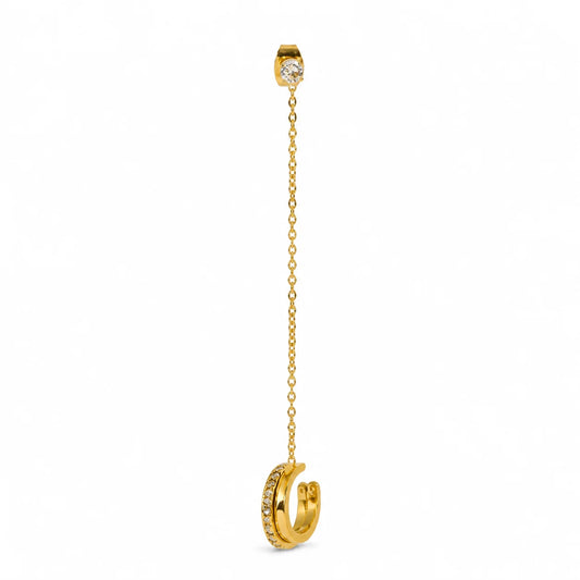 Crystal Chain Ear Cuff