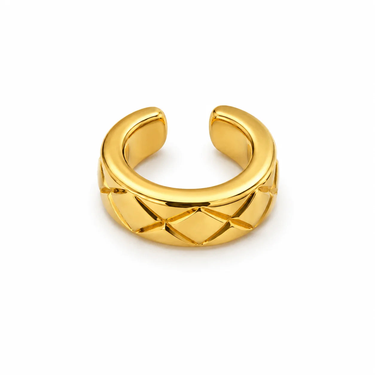 Diamond Grid Ear Cuff