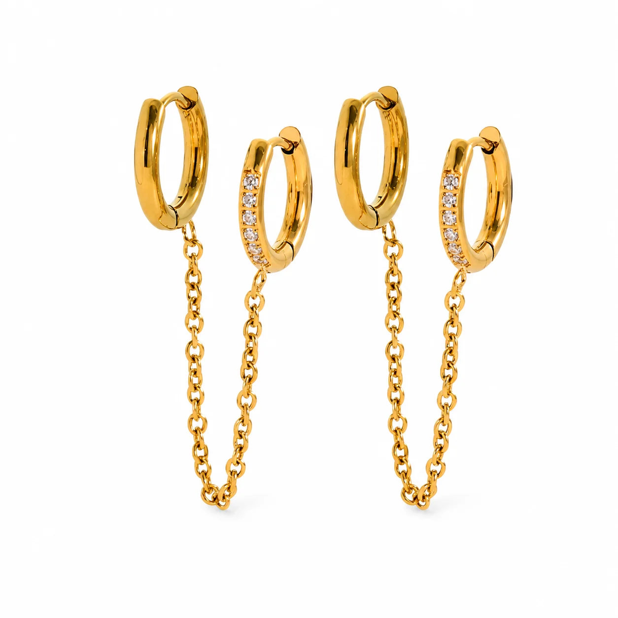 Double Link Earrings