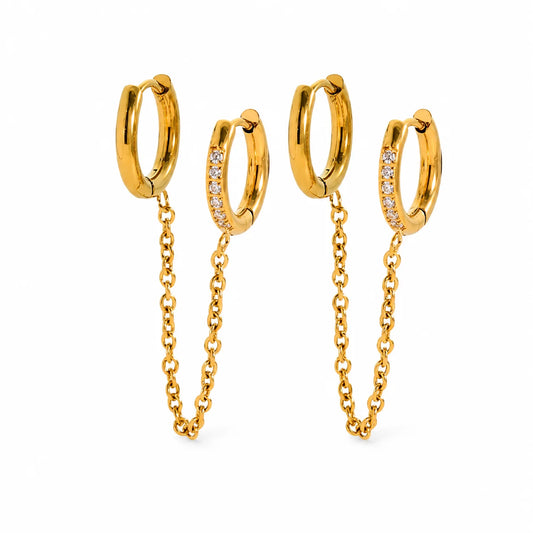 Double Link Earrings