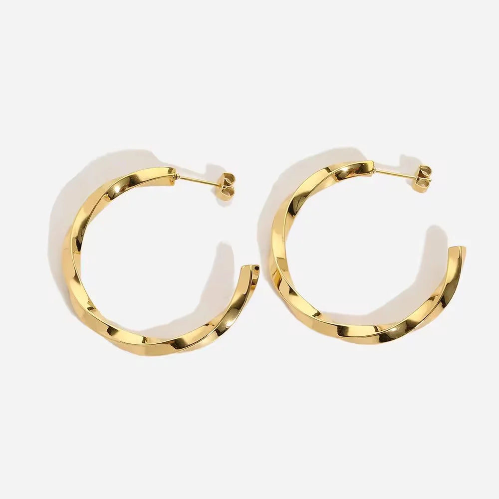 Golden Loop Earrings