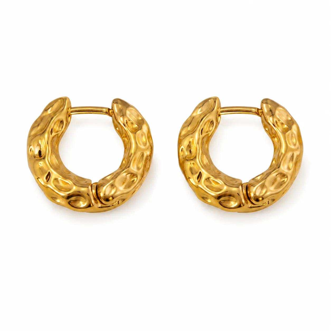 Luna Loop Gold Earrings