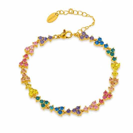 Rainbow Crystals Bracelet