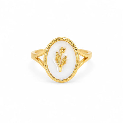Rose Perlmutt Ring