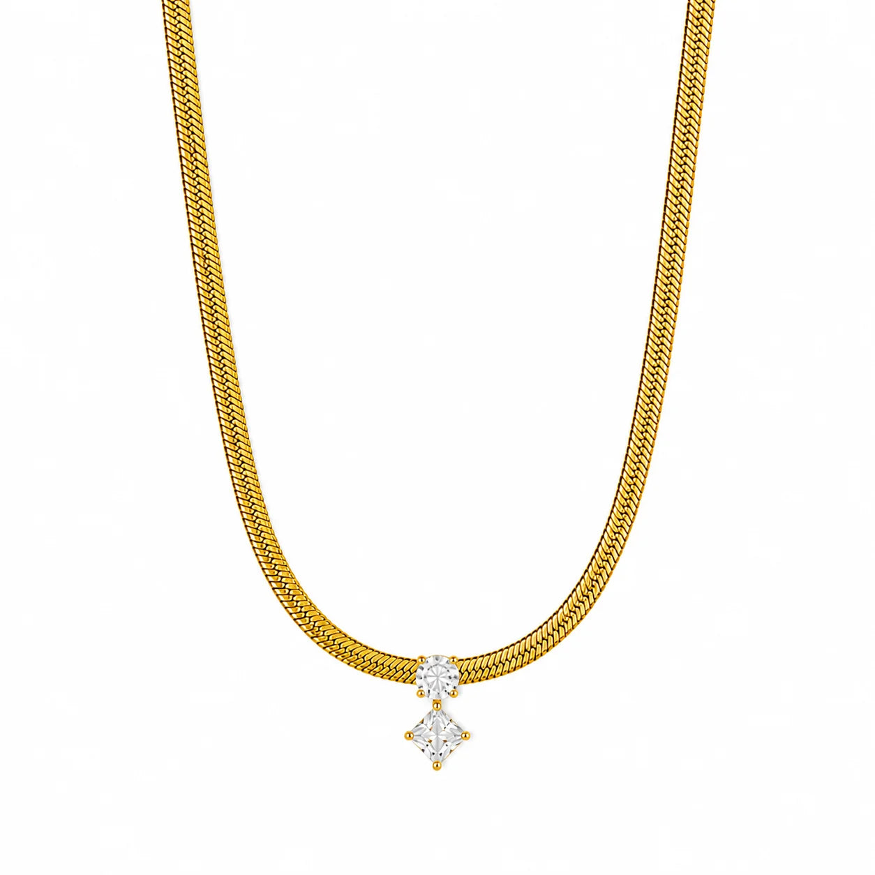 Sleek Diamond Necklace