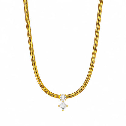 Sleek Diamond Necklace