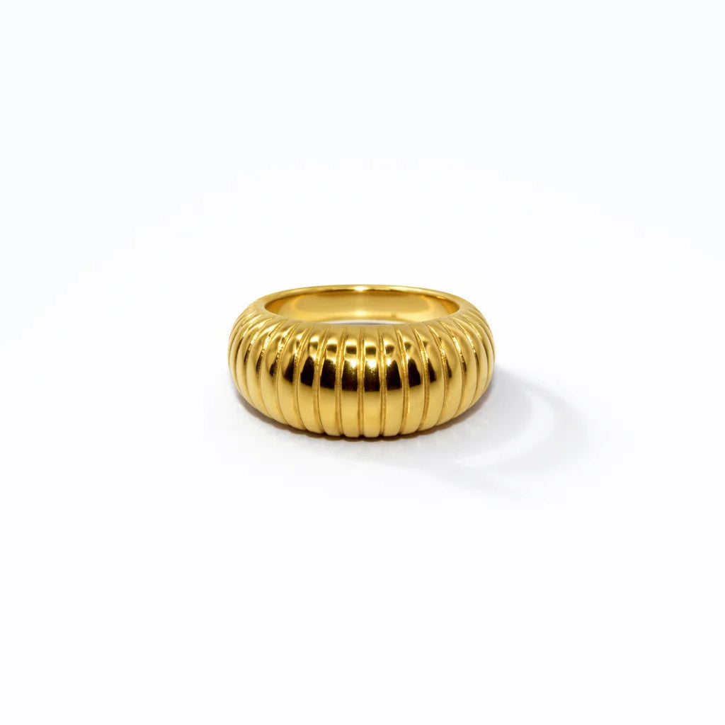Spine Gold Ring - 18 Karat