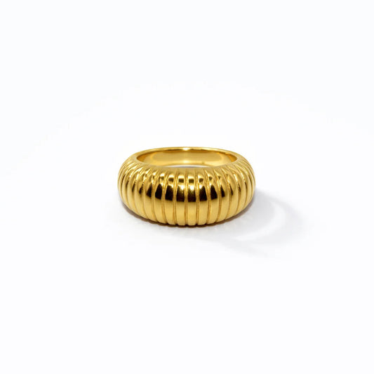Spine Gold Ring - 18 Karat
