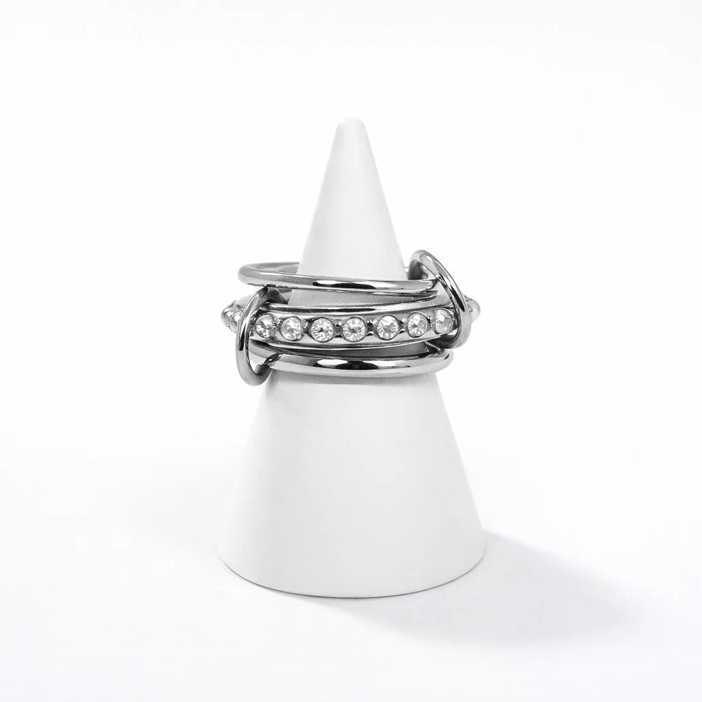 Statement Silver Ring - 18 Karat