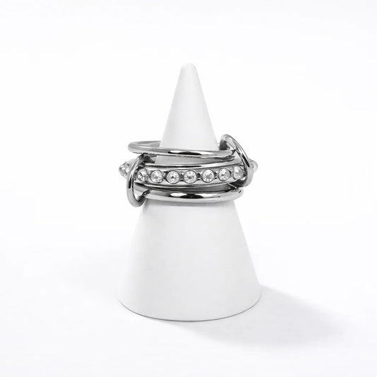 Statement Silver Ring - 18 Karat