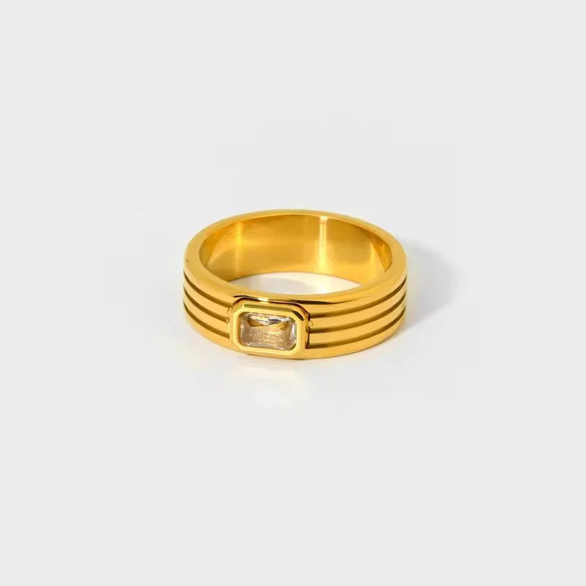 White Halo Ring