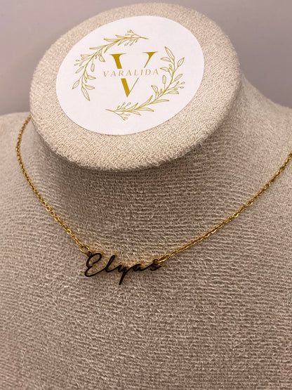 Initiale Necklace - 18 Karat (auf Bestellung)