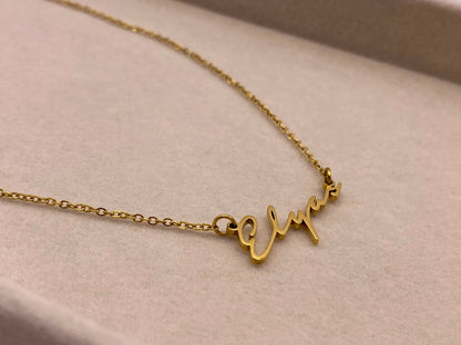 Initiale Necklace - 18 Karat (auf Bestellung)