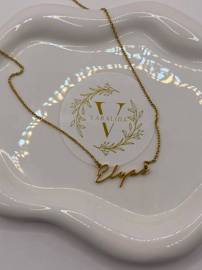 Initiale Necklace - 18 Karat (auf Bestellung)